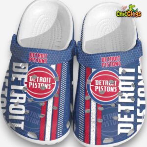 Detroit Pitons Basketball Crocs - Comfortable Clogs for Men & Women - Footwear Merch - Image 1