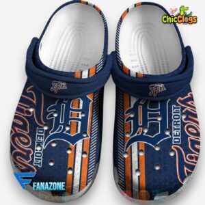Detroit Tigers Classic Crocs - MLB Printed Design for Fans - Image 1
