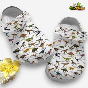 Dinosaurs Of The World Classic Crocs For Men, Women, Kids - Image 1