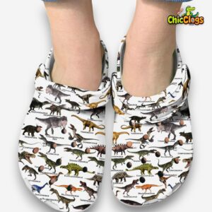 Dinosaurs Of The World Classic Crocs For Men, Women, Kids - Image 2
