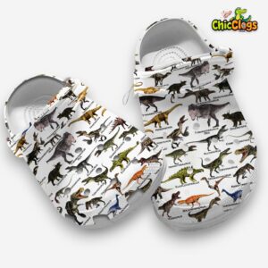 Dinosaurs Of The World Classic Crocs For Men, Women, Kids - Image 4
