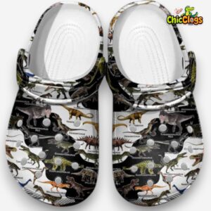 Dinosaurs Of The World Classic Crocs For Men, Women, Kids - Image 6