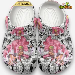 Donquixote Doflamingo Anime Classic Crocs For Men, Women, Kids - Image 2