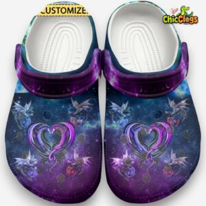 Dragon Love Quilt Pattern Classic Crocs For Men, Women, Kids - Image 2