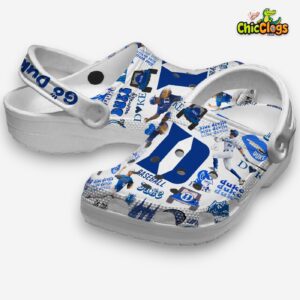 Duke Blue Devils Printed Pattern Crocs Clogs - Stylish NCAA Footwear - Image 2