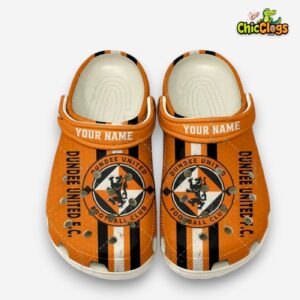 Dundee United FC Printed Pattern Crocs Clogs - SPFL Design Footwear - Image 2