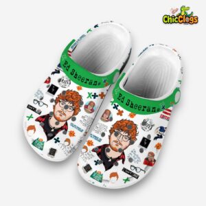 Ed Sheeran Singer Music Crocs Crocband Clogs Shoes For Men Women and Kids - Image 1
