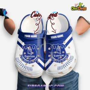 Everton FC Printed Design Crocs Clogs for Fans - Stylish Footwear - Image 1