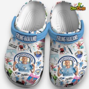 Erling Haaland Printed Pattern Crocs - Soccer Player Design Clogs for Fans - Image 3