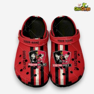 Exeter City League One Printed Pattern Crocs Clogs - Stylish Footwear for Fans - Image 1