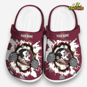 Florida State Seminoles NCAA Sport Classic Crocs For Men, Women, Kids - Image 4