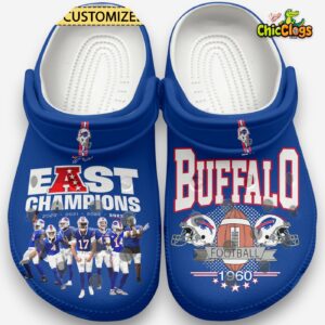 Footwearelite Buffalo Bills NFL Sport Classic Crocs For Men, Women, Kids - Image 1