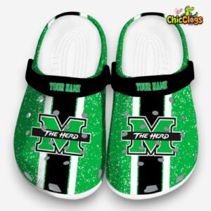 Footwearelite Marshall Thundering Herd NCAA Sport Classic Crocs For Men, Women, Kids - Image 4
