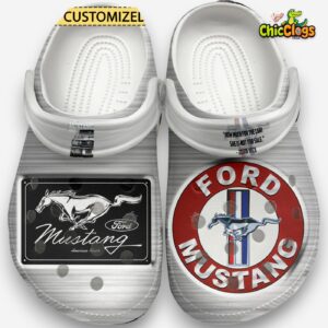 Ford Mustang Car Classic Crocs For Men, Women, Kids - Image 2