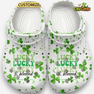 Four Leaf Clover Qutes Classic Crocs For Men, Women, Kids - Image 1