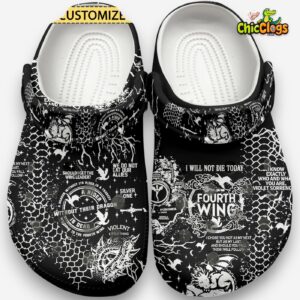 Fourth Wing Book Classic Crocs For Men, Women, Kids - Image 2