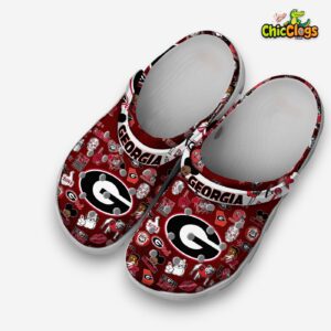 Georgia Bulldogs Printed Pattern Crocs Clogs - NCAA Team Design Footwear - Image 2