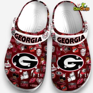 Georgia Bulldogs Printed Pattern Crocs Clogs - NCAA Team Design Footwear - Image 3