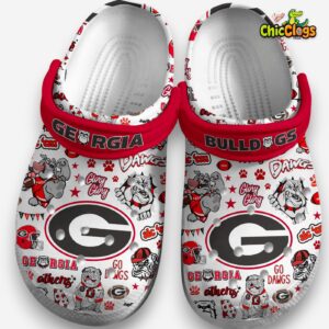 Georgia Bulldogs Printed Pattern Crocs Clogs - NCAA Team Design Footwear - Image 4