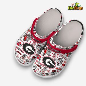 Georgia Bulldogs Printed Pattern Crocs Clogs - NCAA Team Design Footwear - Image 5