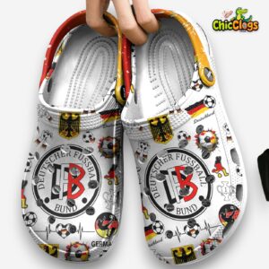 German Football Association Classic Crocs - Stylish Printed Design Shoes - Image 2