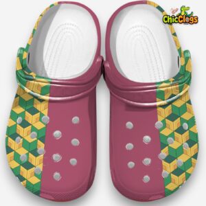 Giyuu Tomioka Haori Pattern Clogs - Image 1