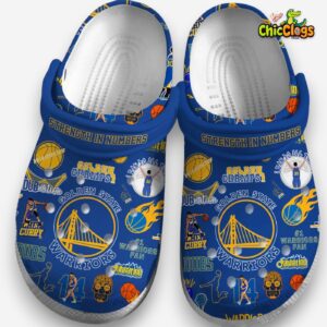 Golden State Warriors Classic Crocs - NBA Team Design Footwear - Image 1