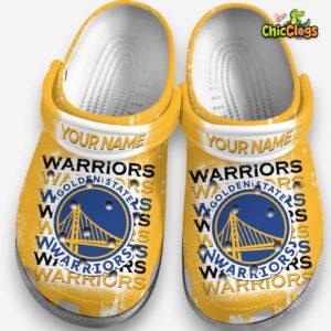 Golden State Warriors Printed Pattern Clogs - Stylish NBA Basketball Crocs - Image 2