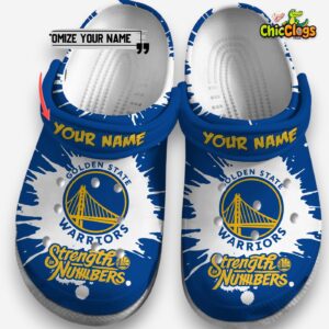 Golden State Warriors Printed Pattern Crocs Clogs - Stylish Comfort for Fans - Image 4