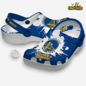 Golden State Warriors Printed Pattern Crocs Clogs - Stylish Comfort for Fans - Image 5