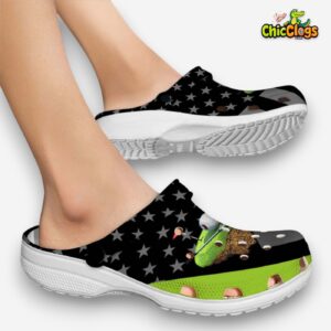 Golf Themed Printed Crocs Clogs for Comfort and Style - Image 1