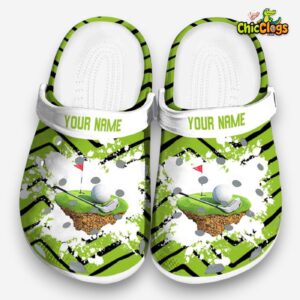 Golf Themed Printed Crocs Clogs for Comfort and Style - Image 4