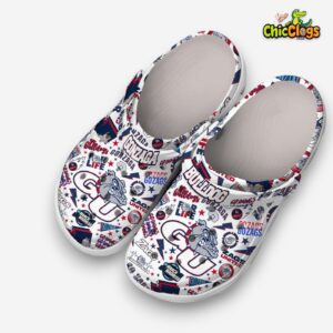 Gonzaga Bulldogs NCAA Classic Crocs with Team Printed Design - Image 2