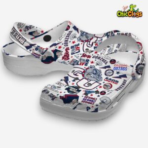 Gonzaga Bulldogs NCAA Classic Crocs with Team Printed Design - Image 3