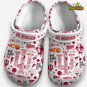 Indiana Hoosiers Classic Crocs - NCAA Spirit Shoes with Stylish Printed Design - Image 2
