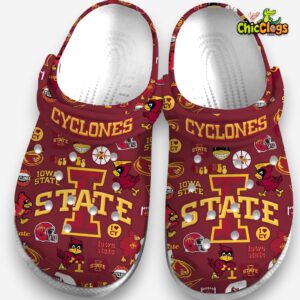Iowa State Cyclones Printed Pattern Clogs - NCAA Design Crocs - Image 3