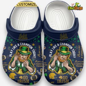 Ireland Notre Dame Fighting NCAA Sport Classic Crocs For Men, Women, Kids - Image 2