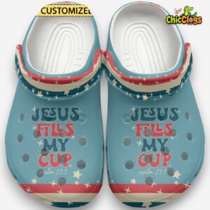 Jesus Fills My Cup Life Classic Crocs For Men, Women, Kids - Image 1