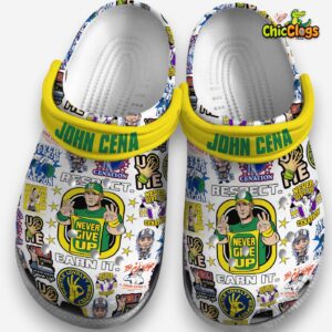 John Cena WWE Printed Design Classic Crocs - Sports Style Footwear - Image 3