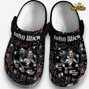 John Wick Movie Classic Crocs For Men, Women, Kids - Image 3