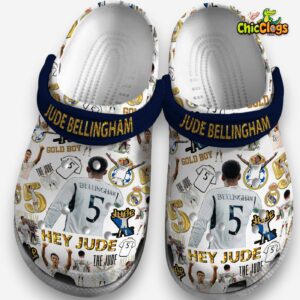 Jude Bellingham Patterned Printed Crocs Clogs - Stylish & Unique Design - Image 3