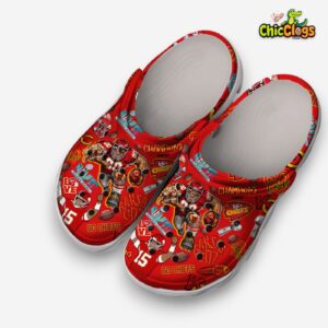 Kansas City Chiefs Printed Classic Crocs - NFL Fans' Must Have Shoes - Image 2