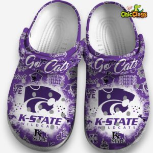 Kansas State Wildcats Printed Pattern Crocs Clogs - NCAA Design Footwear - Image 5