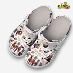 Kentucky Derby 15th Anniversary Printed Pattern Crocs Clogs - Celebrate in Style! - Image 2