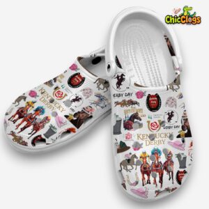 Kentucky Derby 15th Anniversary Printed Pattern Crocs Clogs - Celebrate in Style! - Image 3