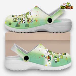 Keroppi Cartoon Classic Crocs For Men, Women, Kids - Image 1