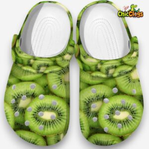 Kiwi Fruit Classic Crocs For Men, Women, Kids - Image 1