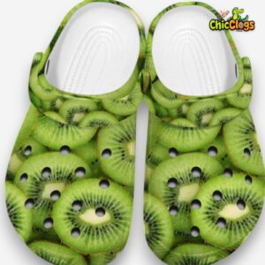 Kiwi Fruit Classic Crocs For Men, Women, Kids - Image 2