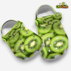 Kiwi Fruit Classic Crocs For Men, Women, Kids - Image 3