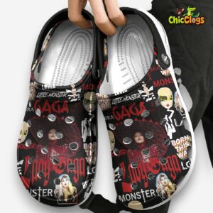 Lady Gaga Music Classic Crocs For Men, Women, Kids - Image 1